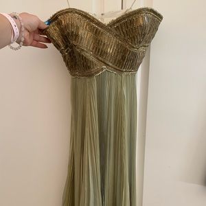 Custom fitted Marchesa strapless dress